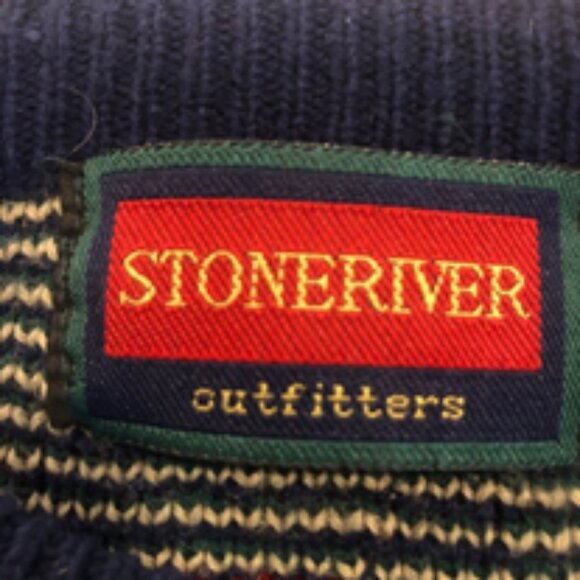 🧥 Vintage Stoneriver Outfitters Geometric Knit Sweater (Made in Korea) - Picture 10 of 14